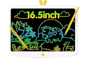 ‎GIGART GIGART LCD Schreibtafel Kinder Spielzeug, 16.5 Zoll Bunte Bildschirm Schreibtablett mit abschließbar löschen, Kinderspielzeug Geburtstagsgeschenke Weihnachten Kleine Geschenke für Kinder 3-12 Jahre