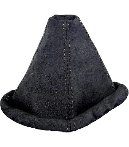 Soufflet De Boîte De Vitesses En Cuir Véritable Noir – L&P A0024, Manchon De Changement Manuel 100% Cuir Authentique