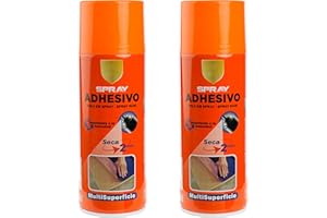 H HANSEL HOME Spray Adhesivo Pegamento en Spray Multiusos Permanente al Secarse Resistente a la Humedad, 400ml - Paquete de 2