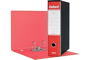 ESSELTE G85 OXFORD Registratore - f.to protocollo dorso 8 cm - Rosso - 1 Pezzo - 390785160
