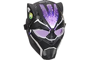 HASBRO Marvel Avengers, Masque électronique Vibranium Black Panther, jouet de déguisement avec effets lumineux, jouets de super-héros dès 5 ans