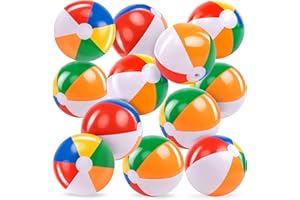 ‎JOYIN JOYIN 12 Stück Wasserball aufblasbar,Strandball, Wasserball Kinder und Erwachsene Sommer-Pool-Party-Spielzeug, Strand Spielzeug, Party Favors