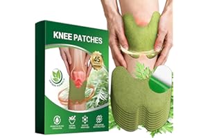 TIMOYE Knee Pain Relief Patches,Pain Relief Patches,45Pcs Wormwood Knee Patches for Pain Relief Herbal Knee Heat Pads for Arthritis Joint & Muscle Soreness Fast Acting Herbal Pain Relief Knee Plasters