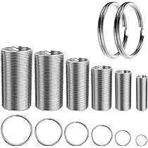 100 Anelli Portachiavi In Acciaio Inox 316 - 4 Misure (10mm, 20mm, 25mm, 30mm) Per Fai Da Te E Artigianato - Foto 11