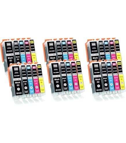 Toner Kingdom Tintenpatrone Kompatibel für Canon PGI-550 CLI-551 XL für