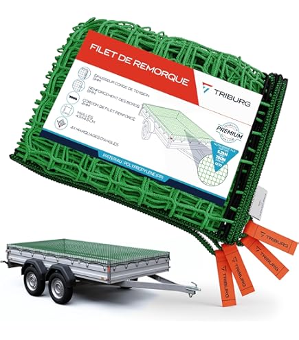 TRIBURG Fine Mesh Trailer Net | Trailer Cover Net For Optimal Load