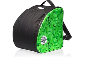 BAMBINIWELT BY RAFAEL K. BAMBINIWELT Sac à chaussures de ski pour enfant - Poche pour bottes de ski - Support intégré - Trou d'évacuation d'eau - Pour casque et lunettes de ski