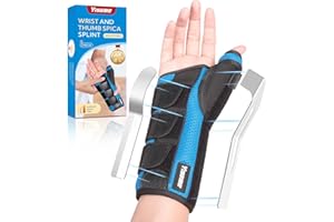 YiYame Tutore pollice polsiera per tendinite polso, Tutore per sindrome di de quervain, Tutore polso cisti tendinea, Tutore polso pollice per tunnel carpale, pollice a scatto, fratture, Destro-M