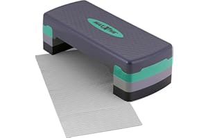 ‎MAXXIVA MAXXIVA® Stepper Aerobic-Fitness-Steppbrett 80 x 30,5// 67 x 27 x 10/15/20 cm höhenverstellbar Hometrainer Fitnesstraining Workout