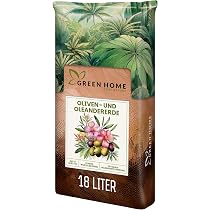 Green Home Olivenbaum- & Oleandererde 18L - Pflanzerde fr Olivenbume &  Mediterrane Pflanzen | Erde mit Langzeitdnger | Perlite, Kokosfasern &  Rindenhumus | Fr Kbel, Hochbeet & Garten, pH 5,8 : Amazon.de: Garten