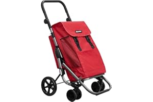 PLAY-MARKET Playmarket Go Plus Carro de la Compra Plegable de Gran Capacidad, 4 Ruedas (Chilli)