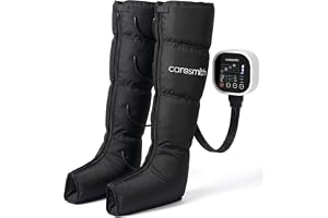 Caresmith Charge Leg Compression Massager with Powerful Controller | 4 Targeted Zones with 4 Modes | Foot Massager Machine for Pain Relief | Blood Circulation Massager
