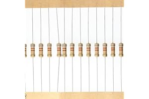 HUABAN 100 Piezas 0.5 Watts 1/2W 8K2 Ohm 5% Resistencia de película de carbono