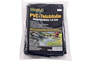 STABILO BEFESTIGUNGSTECHNIK PVC Teichfolie 1,0mm - 2x3m | Folie UV- und witterungsbeständig