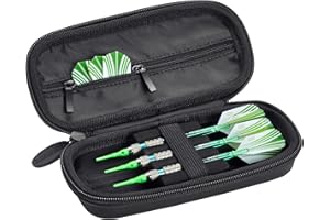 Casemaster Warden Dart Case For Steel and Soft Tip Darts, with a Tough EVA Foam Outer Shell for Maximum Toughness and Durability, Holds 3 Darts