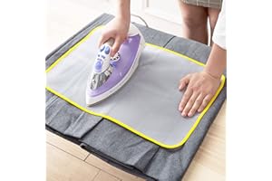 Gfamous 8 Pezzi Panno da Stiro,Panno Termo Resistente per Stiratura,Previene Il Contatto Diretto dei Vestiti col Ferro da Stiro per Evitare Danni da Stiratura(Colore Casuale)