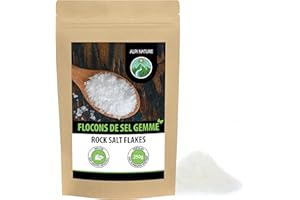 Alpi Nature Flocons de Sel Gemme 250g, Gourmet Sel Gemme d'Espagne 0.1-8mm pour la Cuisine
