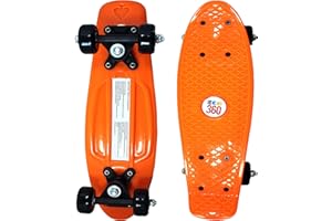 EGO 360 16" / 22" Kids Cruiser Skateboard Mini Complete Skateboard for Children Beginners Girls Boys Unisex Retro Skaters Skatepark 6 COLOURS