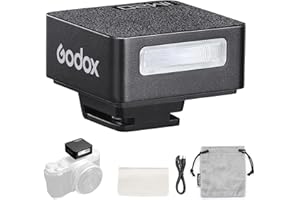 Godox iM20 Mini Flash, 3g Speedlite avec 5 Niveaux de Puissance, 400+ Fois Flashs avec Tepy-C Charge pour Appareil Photo Sony, Canon, Nikon, Fujifilm, Olympus, Panasonic