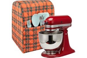 HERSENT Küchenmischer-Abdeckung, Standmixer-Abdeckung, kompatibel mit 4,5–5 Quarts Kitchenaid Mixer, staubdichte Abdeckung für Kitchenaid, Sunbeam, Cuisinart, Hamilton Mixer