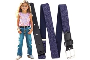 EANAGO Elastischer Stretch-Gürtel >PRINZESSIN ANASTASIA< für Kinder - moderner Glitzergürtel für Mädchen von ca. 3-15 Jahren - Kindergürtel Mädchen - Mädchengürtel