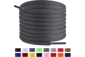 Dafannis Lacci scarpe sportive ovali, 2 paia di lacci semitondi per sneakers, scarpe da corsa, scarpe da basket e scarpe da ginnastica