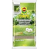 COMPO Rasensaat Spiel und Sport, Universelle Rasenmischung, 4 kg, 200 m²