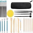 25-Piece Pottery Sculpting Tools Set - Clay Carving, Dotting & Embossing Tools For Beginners & Artists