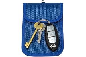 Car Key signal blocker pouch, KeySafe, RFID key pouch, Keyless signal blocking key wallet, by Remaldi. Quality oxford weave fabric with secure nano weave internal pocket.