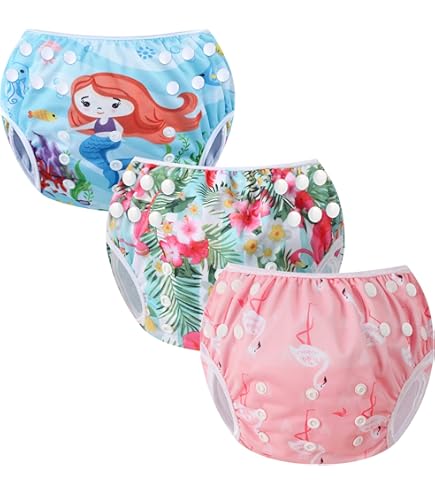 Couche De Bain Bébé Réutilisable Unisexe Zoggs - Imprimé Sea Queen - Écologique Et Pratique