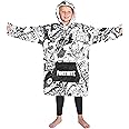 Fortnite Oversized Hoodie Blankets for Boys Fleece Extra Long Warm Wearable Hooded Poncho for Kids and Teens 14+, Gamers Gifts