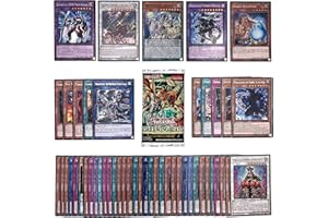 Yu-Gi-Oh! Karten - Booster Set - 50 Verschiedene Yu-Gi-Oh! Karten mit Holos und Rares + 1 Booster - Englisch