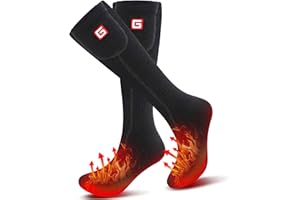 Svpro Calcetines eléctricos Recargables para Hombres y Mujeres Calcetines calefaccionados con batería de 4000mAh 3 ajustes de Calor Calcetines de Clima frío Calentamiento hasta 12 Horas
