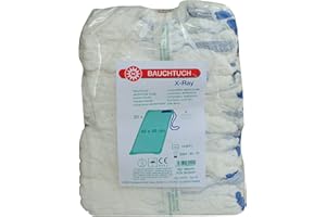 NOBAMED PAUL DANZ AG BAUCHTUCH 45x45 cm 4fach weiß o.Schlaufe 20 Stück