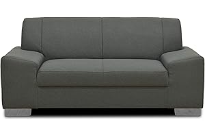 ‎DOMO. COLLECTION DOMO. collection Sofa Alisson, 2er Couch, 2-Sitzer, 2er Garnitur, Polstergarnitur 164 x 83 x 75 cm (BxTxH), in grau