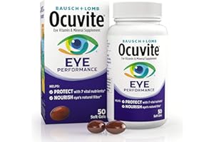 Bausch + Lomb Ocuvite Eye Performance Formula, 50 Soft Gels