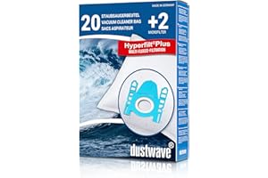 Siemens 20 Dustwave Staubsaugerbeutel für VS06A111, VS06B1110, VSZ31455, VSQ5X1230, VSZ7330, VSQ8SEN72C, VS52, Z3.0, Z4.0, Q4.0, Q5.0, Q8.0, VBBS625, VS 06 G2410, VBBS625V00