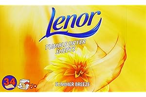 Lenor Tumble Dryer Sheets Summer Breeze 34 Sheets (Pack of 3)