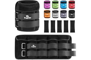 Fragraim Pesi per Caviglie Regolabili, Polsiere Pesi 1-1,5/2/3/4/5/6/8/10 kg Coppia con Coppia con Peso Rimovibile per Jogging, Ginnastica, Aerobica, Terapia Fisica, Allenamento di Resistenza