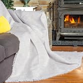 Latuda Home Purecot Premium Pamuklu P&uuml;sk&uuml;ll&uuml; Koltuk &Ouml;rt&uuml;s&uuml; 180x220 &Ccedil;ift Taraflı Terletmez Kaymaz, Gri