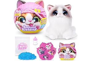 PETS ALIVE -SMITTEN KITTENS- SERIES 2-INTERACTIVE PLUSH (Ragdoll)