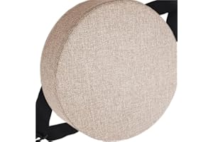 HKJGNH Cuscino rotondo per sedia Ufficio con fibbia antiscivolo, 25/28/40/35/30/45/50cm, 3/5/8 Spessori, cuscino rotondo per sedia da pranzo per sedie da Cucina, sgabelli giardino, interni, casa(Color 5,40x4