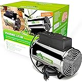 Bio Green Elektrogebläseheizung Phoenix, silber/schwarz - IP X4 Spritzwassergeschützt für Gewächshäuser