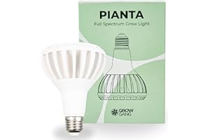 GROW GANG Pianta Lampes de croissance pour plantes d'intérieur – Ampoule LED à spectre complet, Horticole, lampe de croissance d'intérieur pour cultiver des plantes grasses, Germination, E27, PPF μmol/s 33,1.