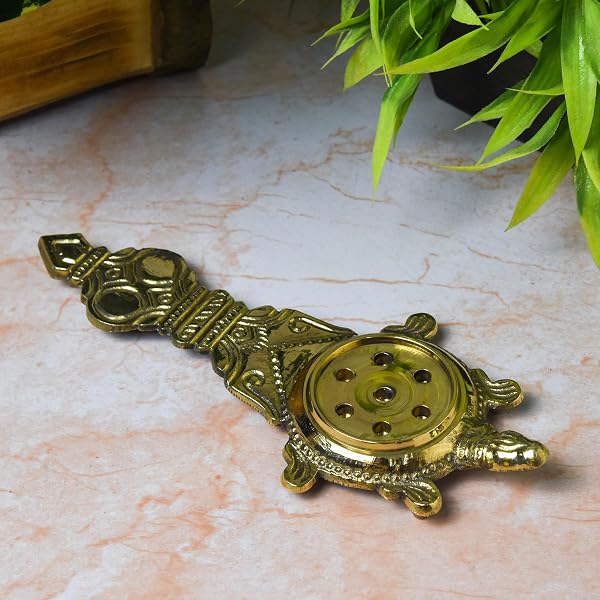 Govardhan Metal House Brass Kurma Arti (Large) : Amazon.in: Home