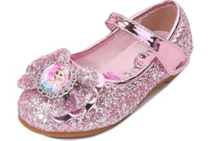YONIER Scarpe Principessa Bambina Ballerine Bambina Scarpe Brillantini Frozen Bimba Partito per Ragazze Ballerina per Cerimonie e Occasioni Speciali