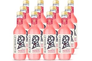 Hartridges Celebrated Raspberry Lemonade 330ml Glass Bottles (Pack of 12)