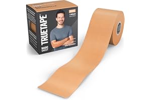 ‎TRUETAPE TRUETAPE Basic - Kinesiotape | 5m x 5cm Rolle | wasserfestes & elastisches Kinesiologie Tape für den Alltag | hautfreundlich I Beige