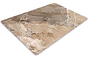 Pagnanno. Chopping Board-Catering Cutting Set-Kitchen Board-Glass Worktop Savers-Sink Chopping Board-Large-Worktop Protectors Heat Resistant-Marble Effect Grey (Design 2, 50 x 40 cm (Pack of 1))