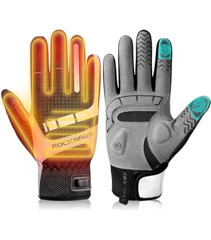 ROCKBROS Warme Winterhandschoenen Thinsulate Fietshandschoenen voor Dames en Heren Touchscreen Skihandschoenen voor Hardlopen Skiën Wandelen Fietsen